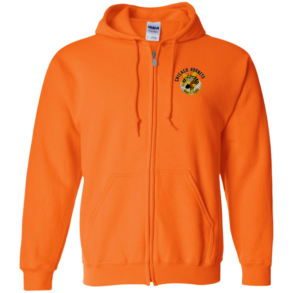 Chicago Hornets Full Zip Hoodie AAFC Football Team color Orange