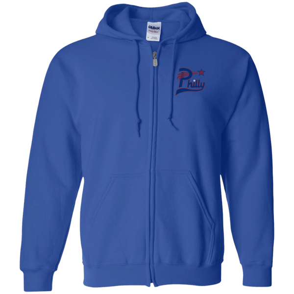 Philadelphia Stars Full Zip Hoodie Negro Leagues Baseball Team color Royal Blue