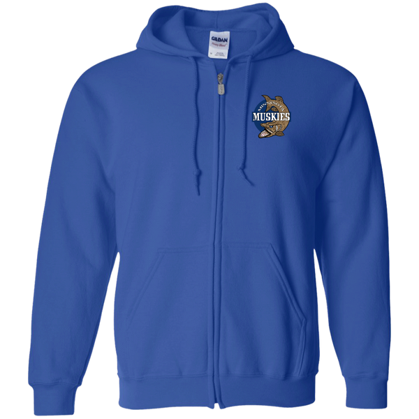 Minnesota Muskies Full Zip Hoodie ABA Basketball Team color Royal Blue