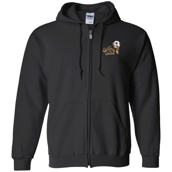 Colorado Caribous Full Zip Hoodie NASL Soccer Team color Black