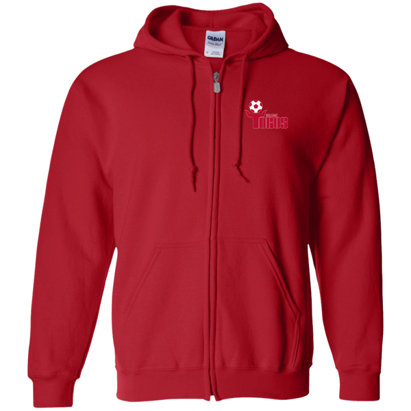 Miami Toros Full Zip Hoodie NASL Soccer Team color Red