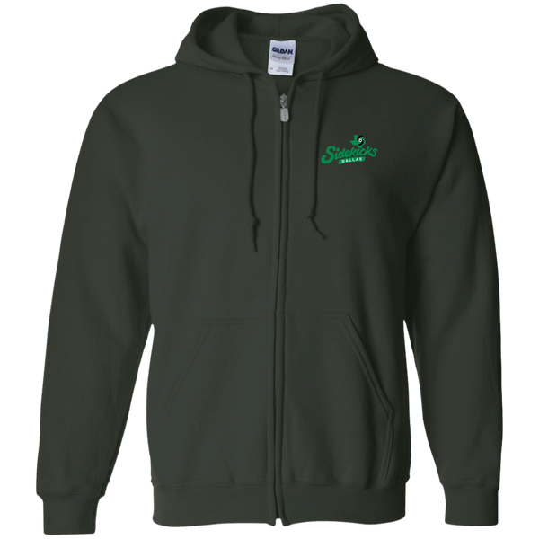 Dallas Sidekicks Full Zip Hoodie MISL Soccer Team color Forest Green
