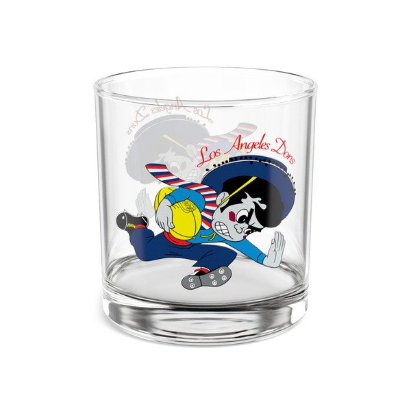 Los Angeles Dons Rocks Whisky Glass 10 Ounce AAFC Football Team Collectible Drinkware