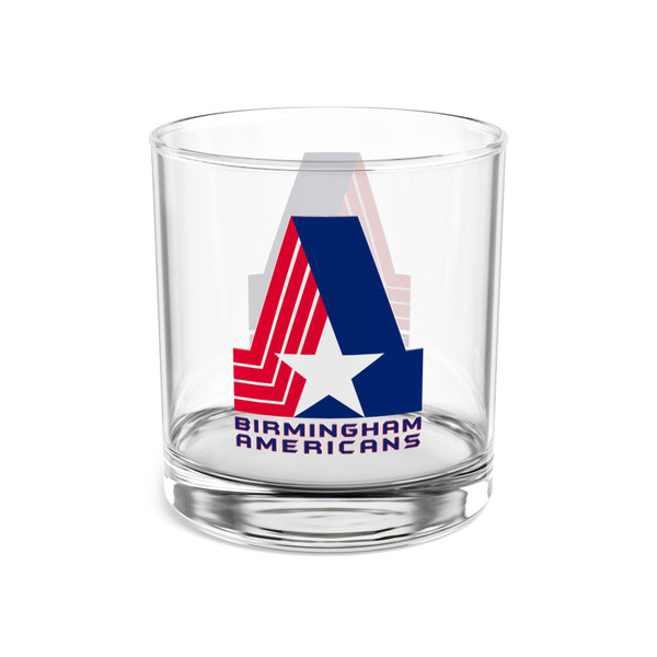 Birmingham Americans Rocks Whisky Glass 10 Ounce WFL Football Team Collectible Drinkware