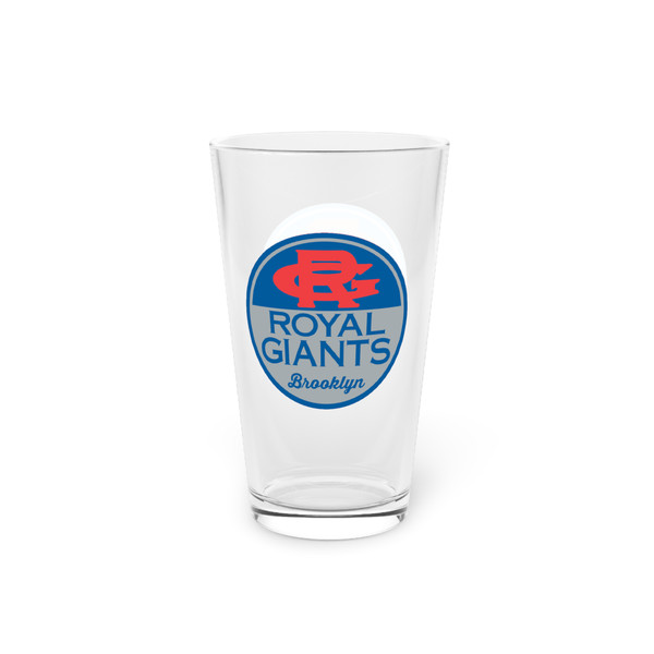 Brooklyn Royal Giants Pint Beer Glass 16 oz Negro Leagues Baseball Team Collectible Drinkware