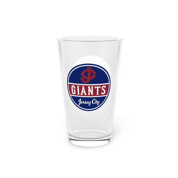 Jersey City Giants Pint Beer Glass 16 oz Negro Leagues Baseball Team Collectible Drinkware