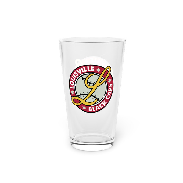Louisville Black Caps Pint Beer Glass 16 Ounce Negro Leagues Baseball Team Collectible Drinkware