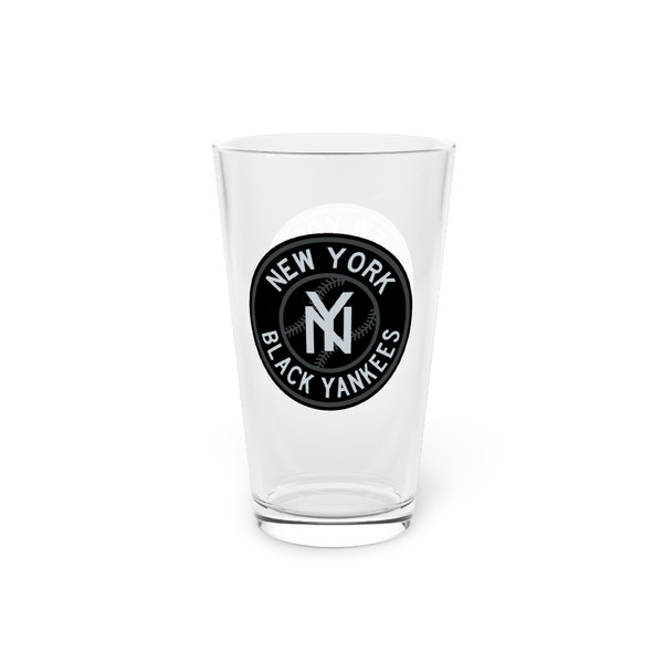 New York Black Yankees Pint Beer Glass 16 Ounce Negro Leagues Baseball Team Collectible Drinkware