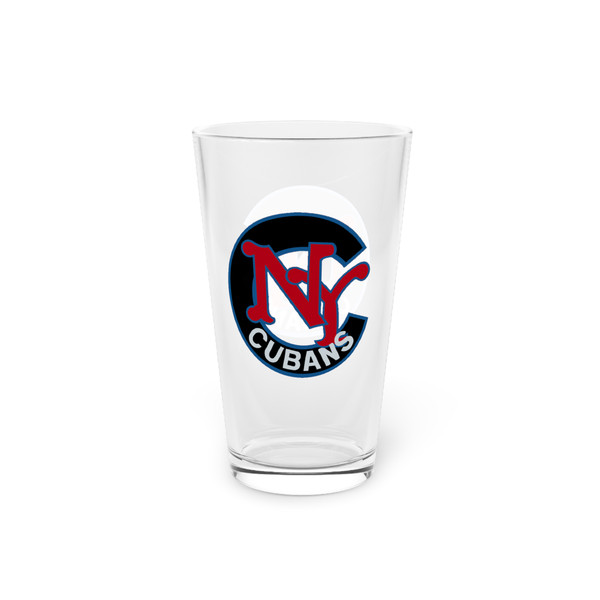 New York Cubans Pint Beer Glass 16 Ounce Negro Leagues Baseball Team Collectible Drinkware