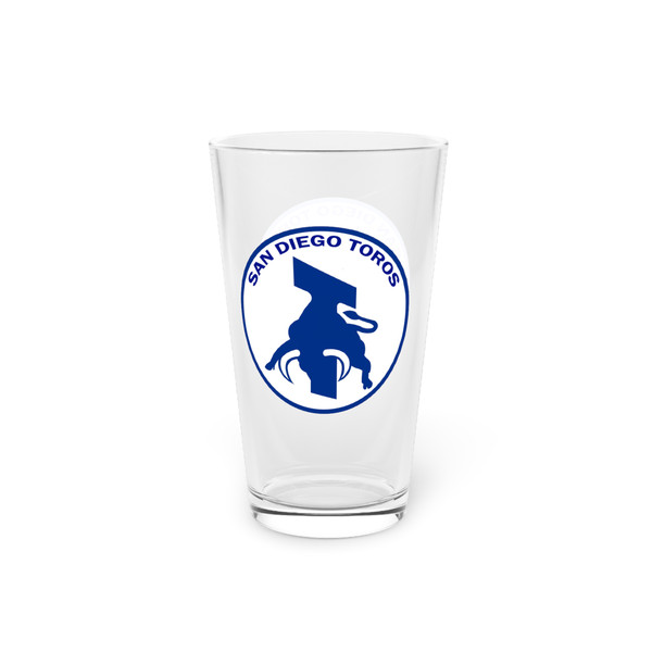 San Diego Toros Pint Beer Glass 16 Ounce NASL Soccer Team Collectible Drinkware