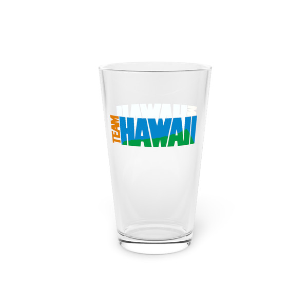 Team Hawaii Pint Beer Glass 16 Ounce NASL Soccer Team Collectible Drinkware