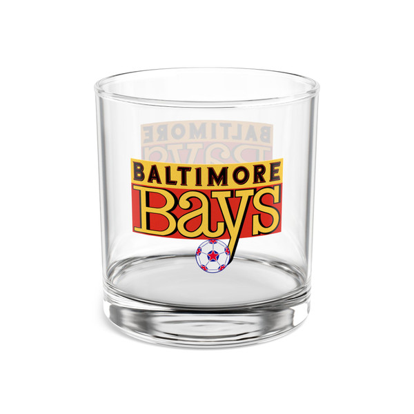 Baltimore Bays Rocks Whisky Glass 10 Ounce NASL Soccer Team Collectible Drinkware