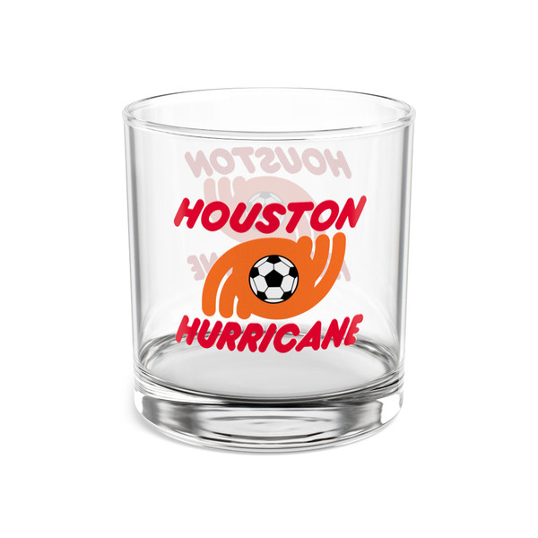 Houston Hurricane Whisky Glass 10 Ounce NASL Soccer Team Collectible Drinkware
