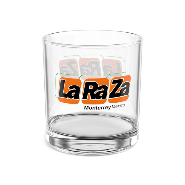 Monterrey La Raza Rocks Whisky Glass 10 Ounce MISL Soccer Team Collectible Drinkware