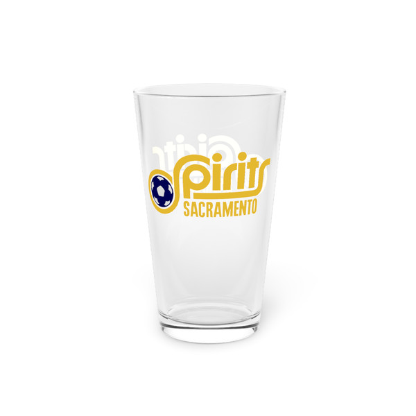 Sacramento Spirits Pint Beer Glass 16 Ounce ASL Soccer Team Collectible Drinkware