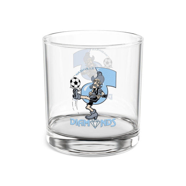 Nashville Diamonds Rocks Whisky Glass 10 Ounce ASL Soccer Team Collectible Drinkware