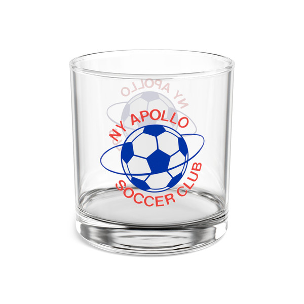 New York Apollo Rocks Whisky Glass 10 Ounce ASL Soccer Team Collectible Drinkware
