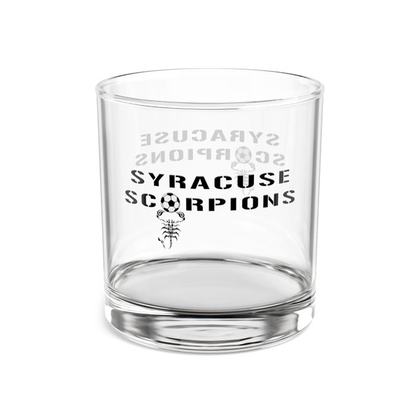 Syracuse Scorpions Rocks Whisky Glass 10 Ounce ASL Soccer Team Collectible Drinkware