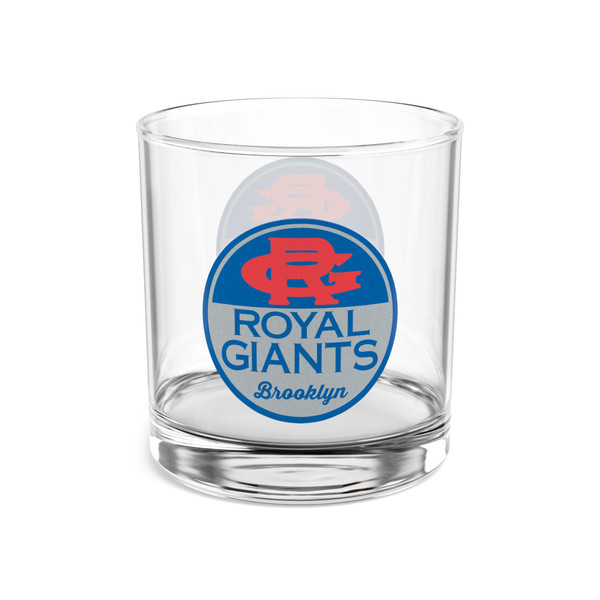 Brooklyn Royal Giants Rocks Whisky Glass 10 Ounce Negro Leagues Baseball Team Collectible Drinkware