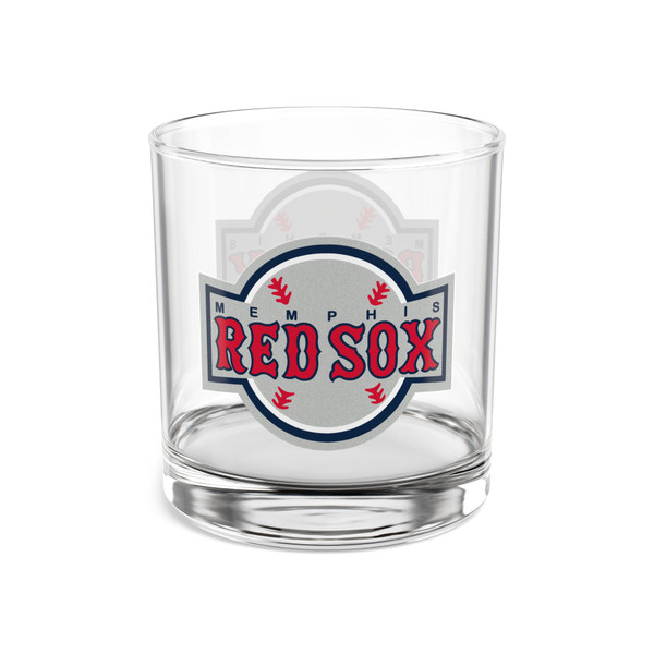 Memphis Red Sox Rocks Whisky Glass 10 Ounce Negro Leagues Baseball Team Collectible Drinkware