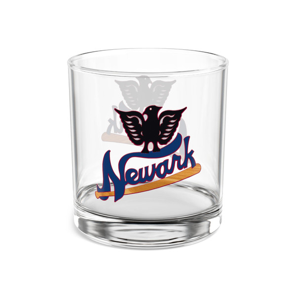 Newark Eagles Rocks Whisky Glass 10 Ounce Negro Leagues Baseball Team Collectible Drinkware