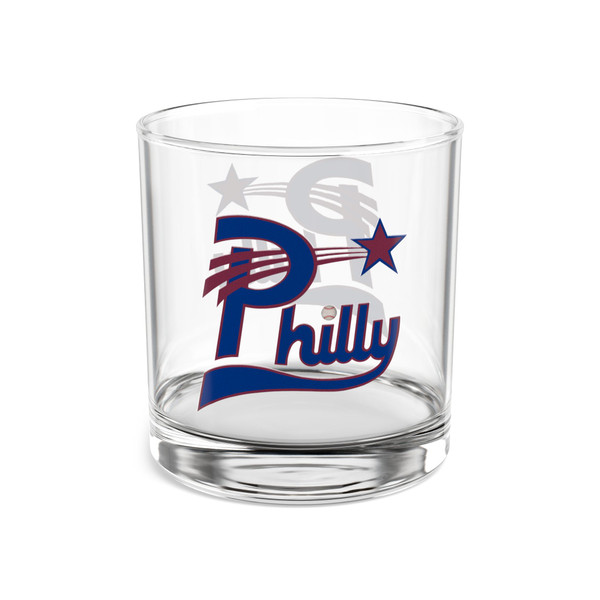 Philadelphia Stars Rocks Whisky Glass 10 Ounce Negro Leagues Baseball Team Collectible Drinkware