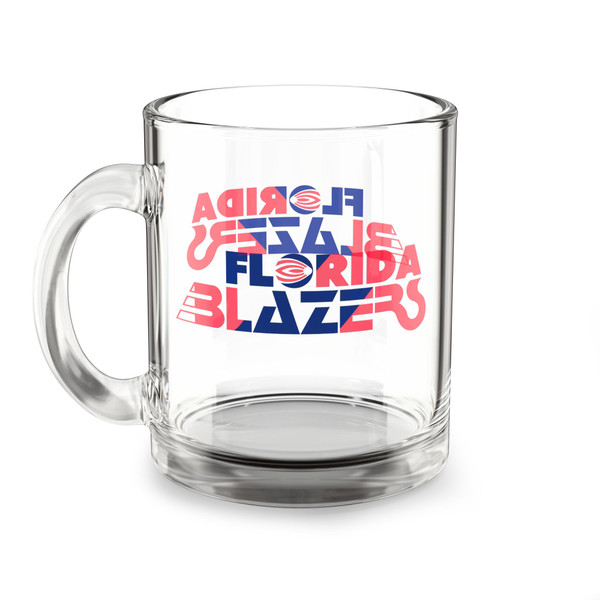Florida Blazers Glass Beer Mug 10 Ounce WFL Football Team Drinkware Collectible