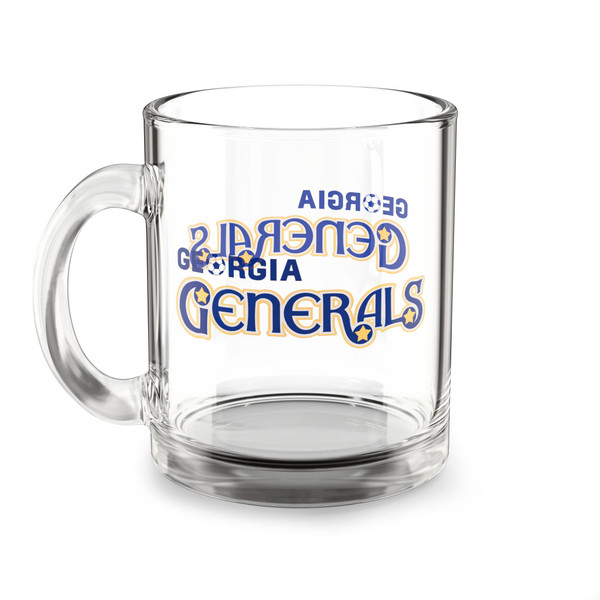 Georgia Generals Glass Beer Mug 10 Ounce ASL Soccer Team Collectible Drinkware