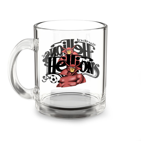 Hartford Hellions Glass Mug 10 Ounce MISL Soccer Team Collectible Drinkware