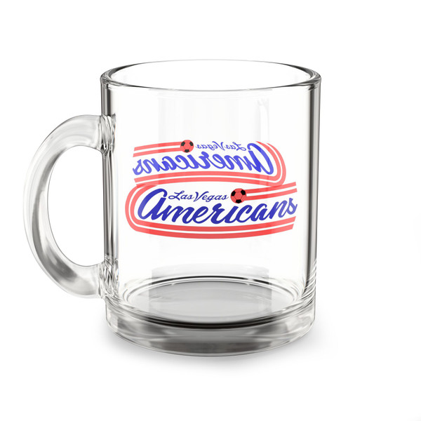 Las Vegas Americans Glass Mug 10 Ounce MISL Soccer Team Collectible Drinkware