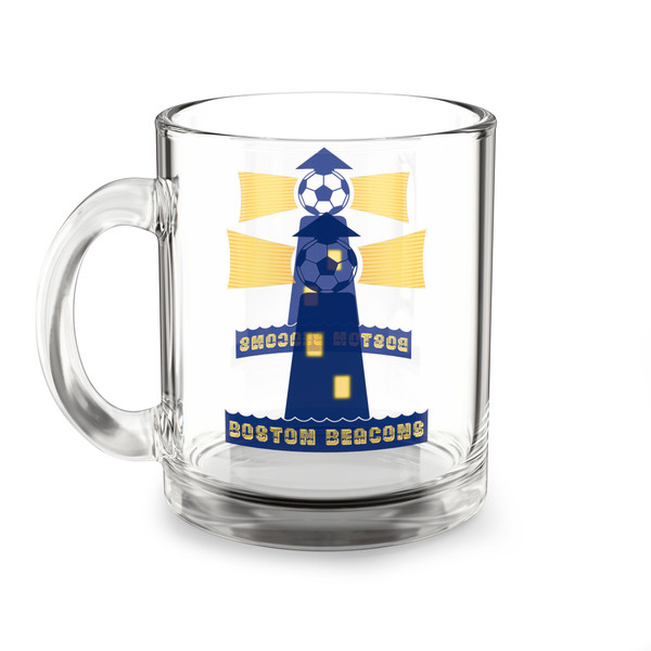 Boston Beacons Glass Beer Mug 10 Ounce Capacity NASL Soccer Team Collectible Drinkware