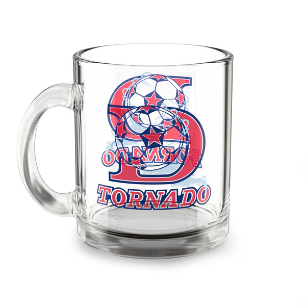 Dallas Tornado Glass Beer Mug 10 Ounce Capacity NASL Soccer Team Collectible Drinkware