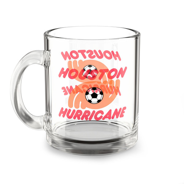 Houston Hurricane Glass Beer Mug 10 Ounce Capacity NASL Soccer Team Collectible Drinkware
