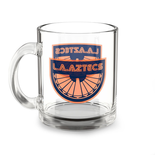 Los Angeles Aztecs Glass Beer Mug 10 Ounce Capacity NASL Soccer Team Collectible Drinkware