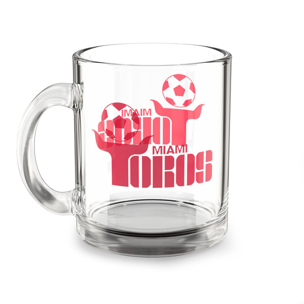 Miami Toros Glass Beer Mug 10 Ounce Capacity NASL Soccer Team Collectible Drinkware