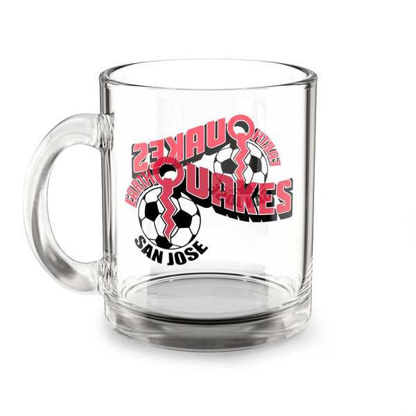 San Jose Earthquakes Glass Beer Mug 10 Ounce NASL Soccer Team Collectible Drinkware