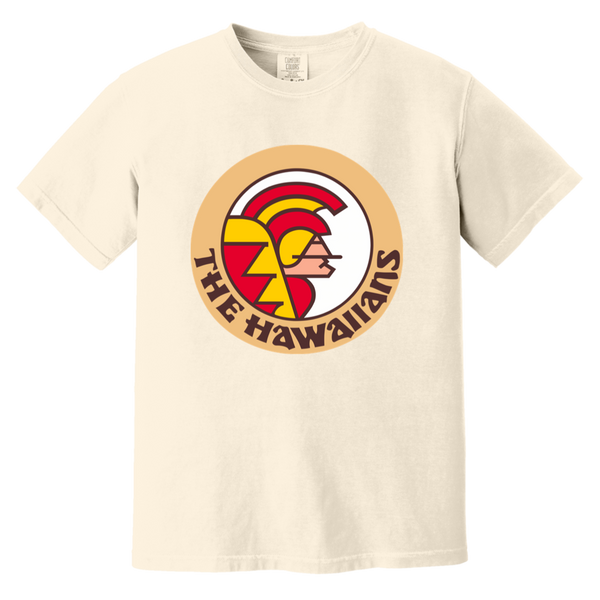 Hawaii Hawaiians T-shirt Heavyweight WFL Football Team Fan Apparel Tee color Ivory