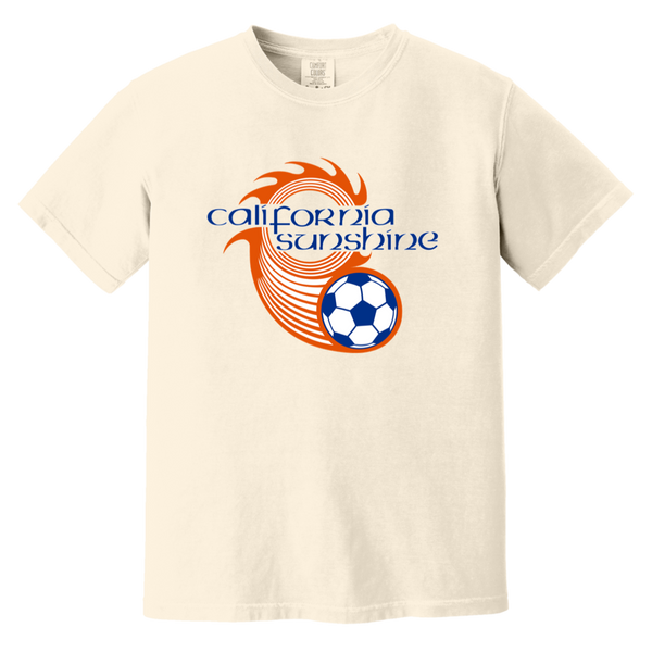 California Sunshine T-shirt Heavyweight ASL Soccer Team Fan Apparel Tee color Ivory