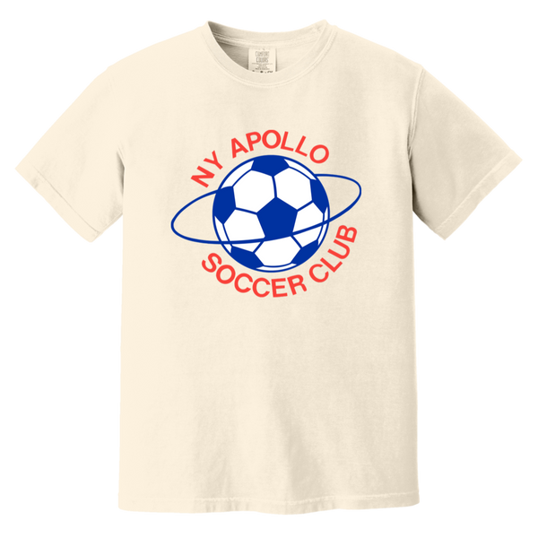 New York Apollo T-shirt Heavyweight | ASL Soccer Team Fan Apparel Tee color Ivory