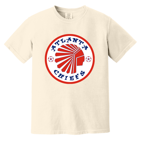 Atlanta Chiefs T-shirt Heavyweight | NASL Soccer Team Fan Apparel Tee color Ivory