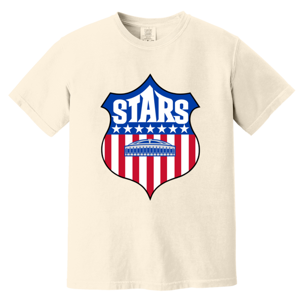 Houston Stars T-shirt Heavyweight NASL Soccer Team Fan Apparel Tee color Ivory