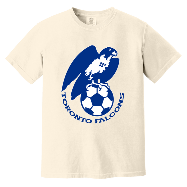 Toronto Falcons T-shirt Heavyweight NASL Soccer Team Fan Apparel Tee color Ivory
