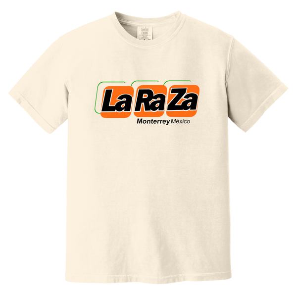 Monterrey La Raza T-shirt Heavyweight MISL Soccer Team Fan Apparel Tee color Ivory