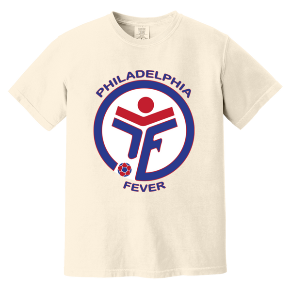 Philadelphia Fever T-shirt Heavyweight MISL Soccer Team Fan Apparel Tee color Ivory