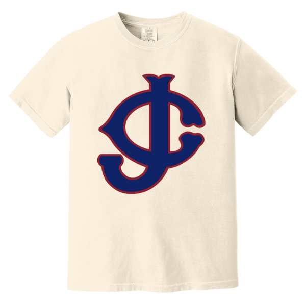 Jersey City Giants T-shirt Heavyweight Negro Leagues Baseball Team Fan Apparel Tee color Ivory