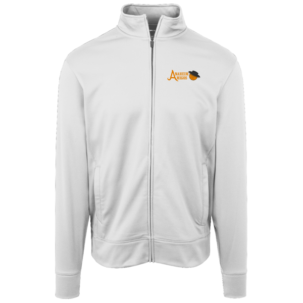 Anaheim Amigos Full Zip Fleece Jacket ABA Basketball Team color White