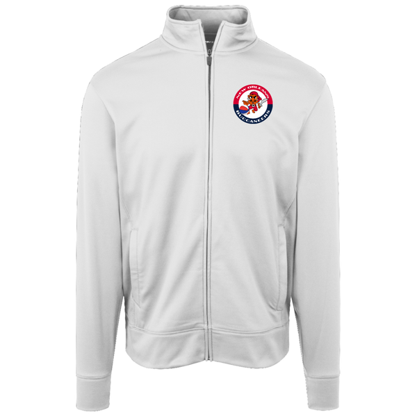 New Orleans Buccaneers Full Zip Fleece Jacket ABA Basketball Team Fan Apparel color White