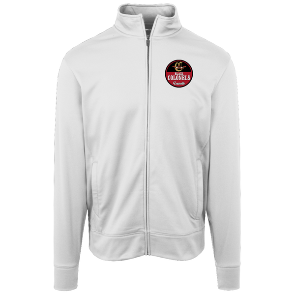 Louisville Black Colonels Full Zip Fleece Jacket Negro Leagues Baseball Fan Apparel color White