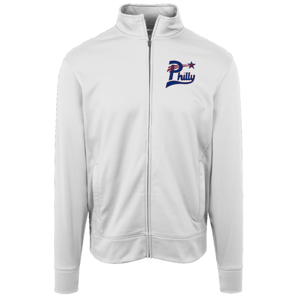 Philadelphia Stars Full Zip Fleece Jacket Negro Leagues Baseball Fan Apparel color White