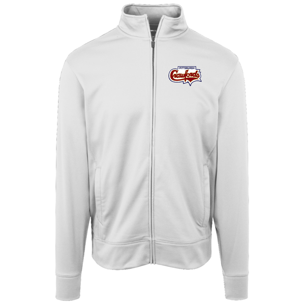 Pittsburgh Crawfords Full Zip Fleece Jacket Negro Leagues Baseball color White